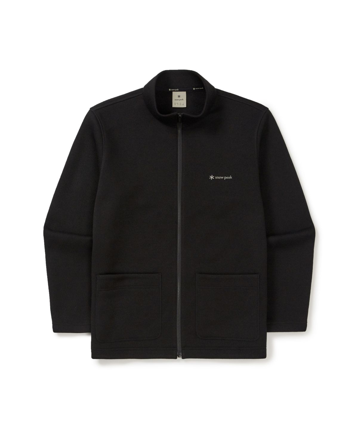 스노우피크 어패럴(SNOWPEAK APPAREL) 니트 스탠드넥 가디건 (S25WMFFJ76) Black