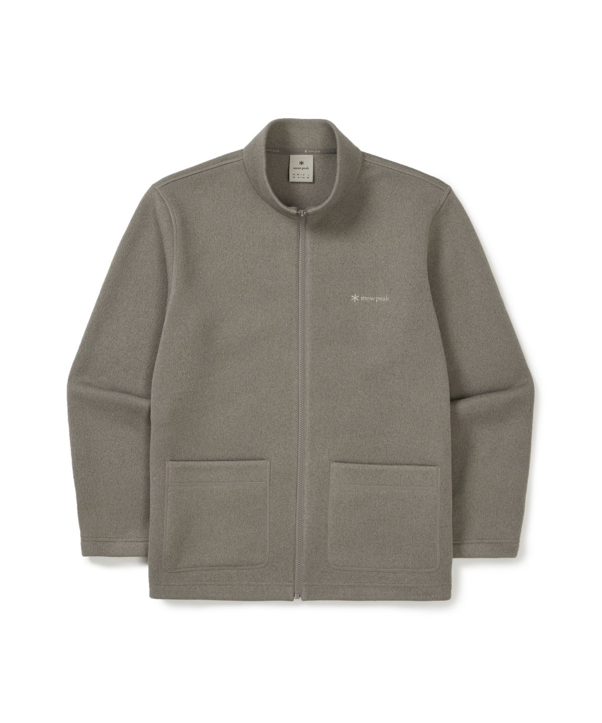 스노우피크 어패럴(SNOWPEAK APPAREL) 니트 스탠드넥 가디건 (S25WMFFJ76) Warm Gray