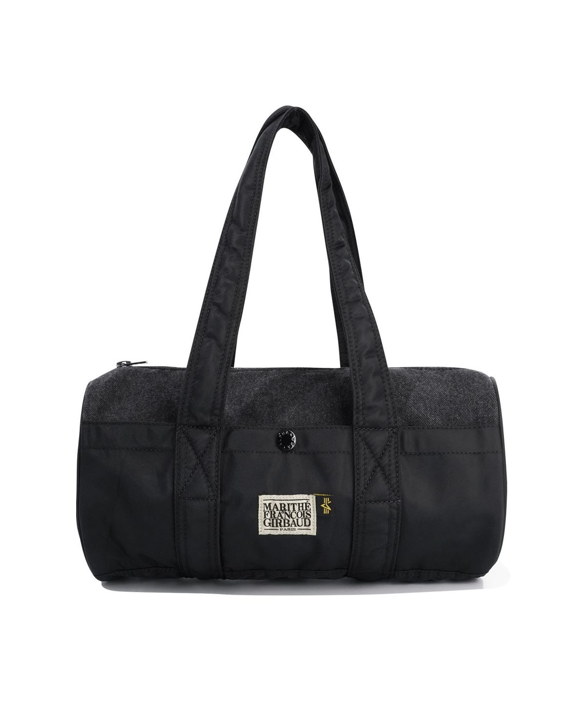 마리떼 프랑소와 저버(MARITHÉ + FRANҪOIS GIRBAUD) MARITHE X ALPHA INDUSTRIES CLASSIC LOGO NYLON DUFFLE BAG black