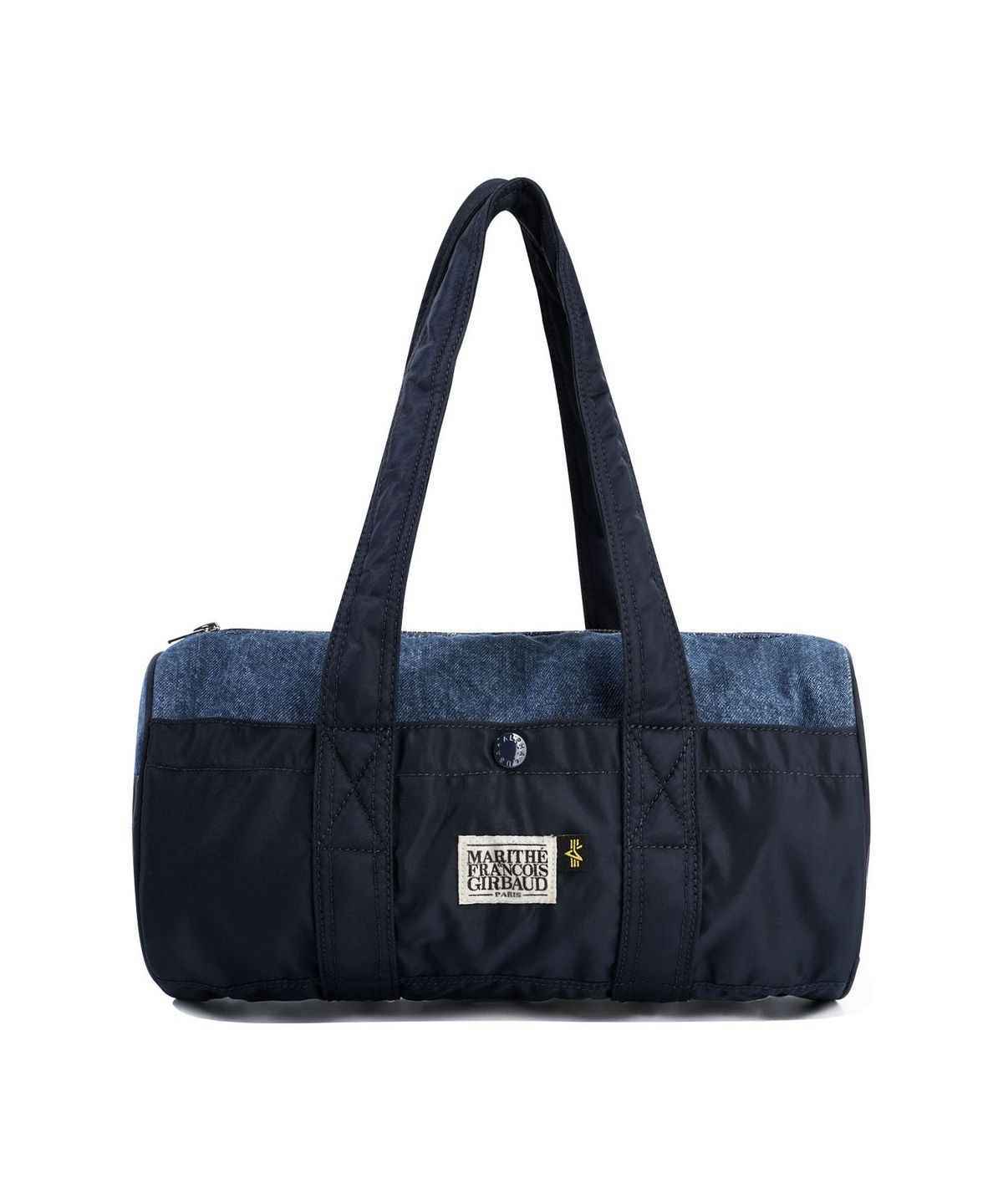 마리떼 프랑소와 저버(MARITHÉ + FRANҪOIS GIRBAUD) MARITHE X ALPHA INDUSTRIES CLASSIC LOGO NYLON DUFFLE BAG navy