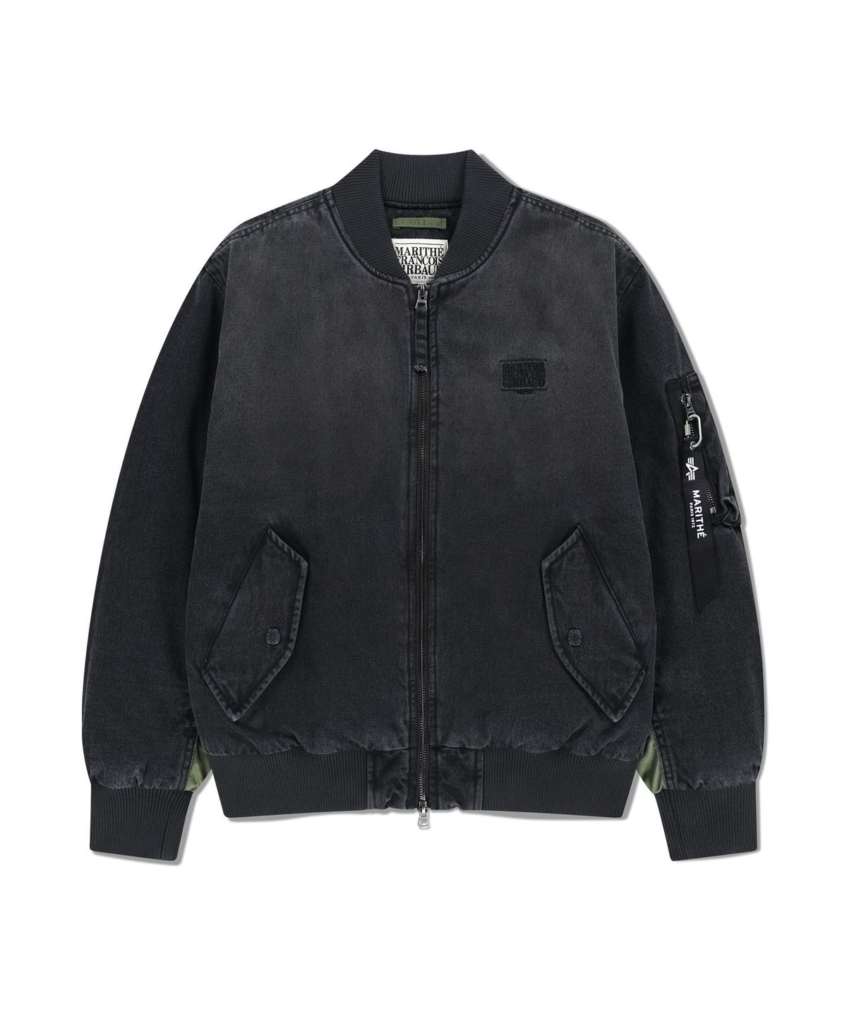 마리떼 프랑소와 저버(MARITHÉ + FRANҪOIS GIRBAUD) MARITHE X ALPHA INDUSTRIES MA-1 JUMPER black