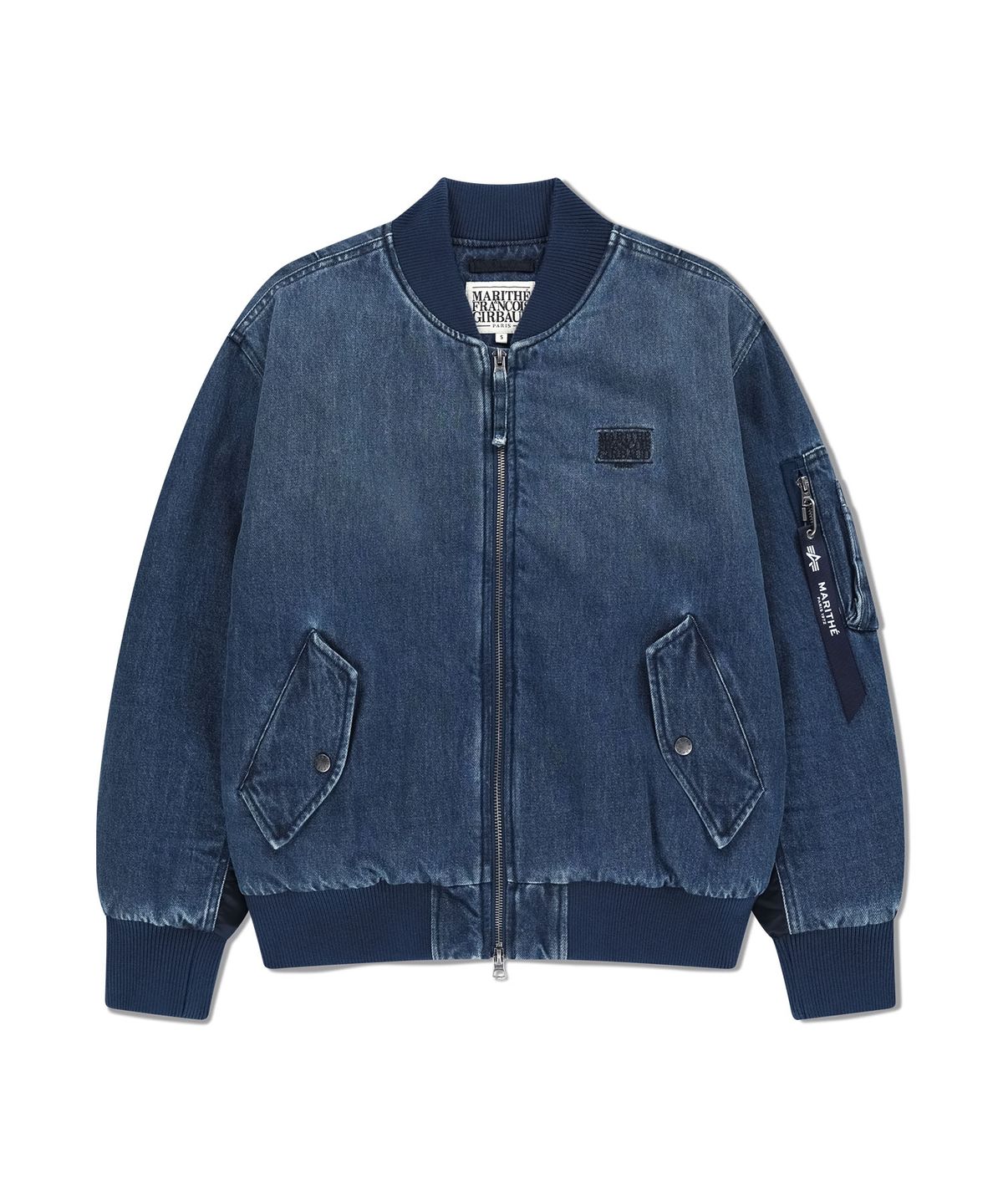 마리떼 프랑소와 저버(MARITHÉ + FRANҪOIS GIRBAUD) MARITHE X ALPHA INDUSTRIES MA-1 JUMPER blue
