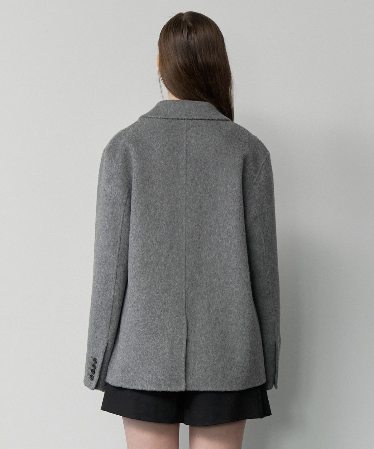 클루니(CLUNY) Wool handmade tailored jacket - gray