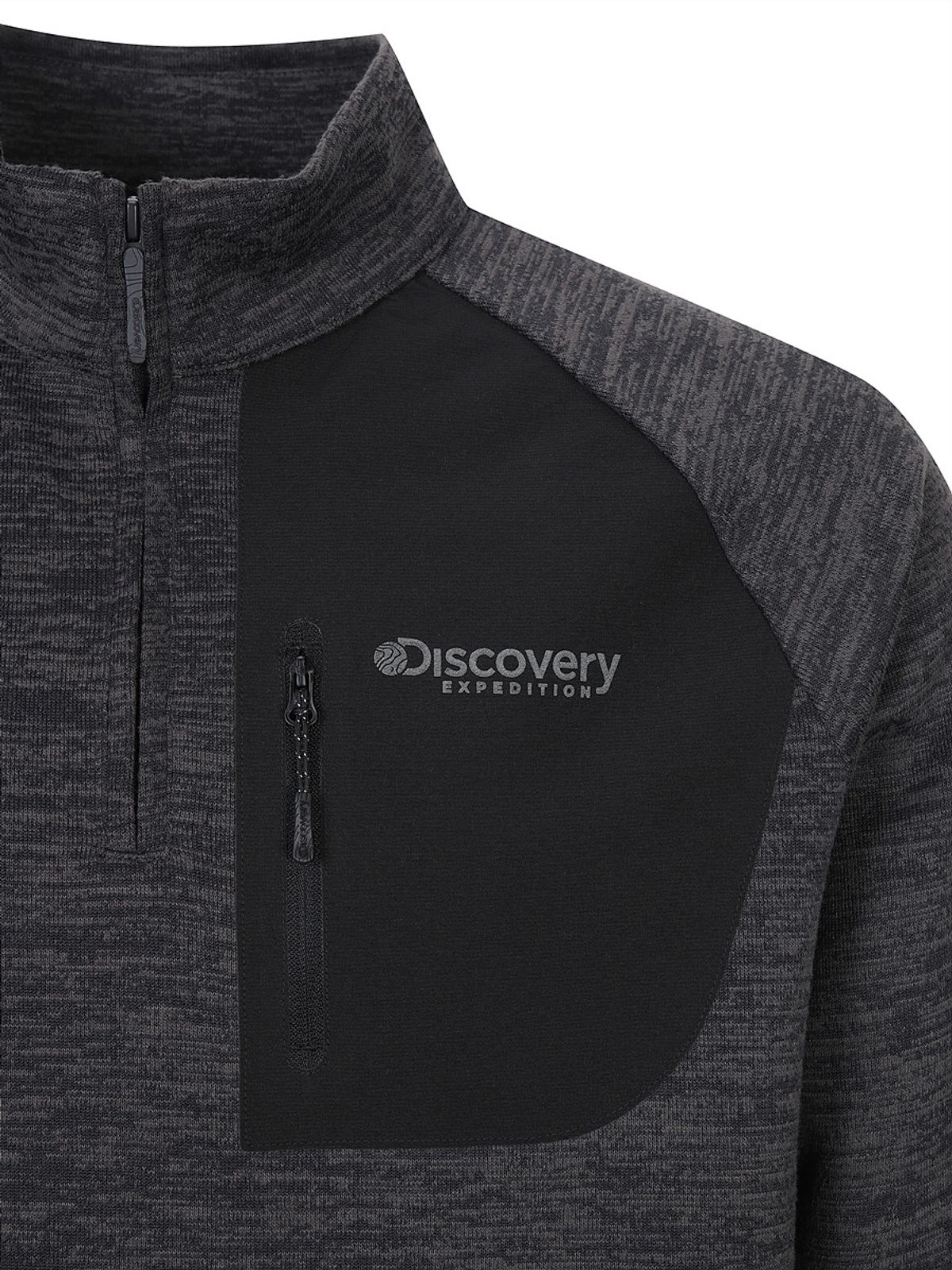 디스커버리 익스페디션(DISCOVERY EXPEDITION) 남성 니트라이크 집업티셔츠 (D.GREY)