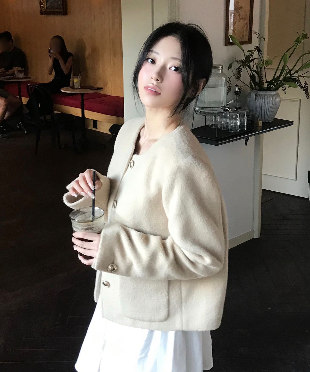 클루니(CLUNY) Mellow Wool Short Jacket - Butter Beige