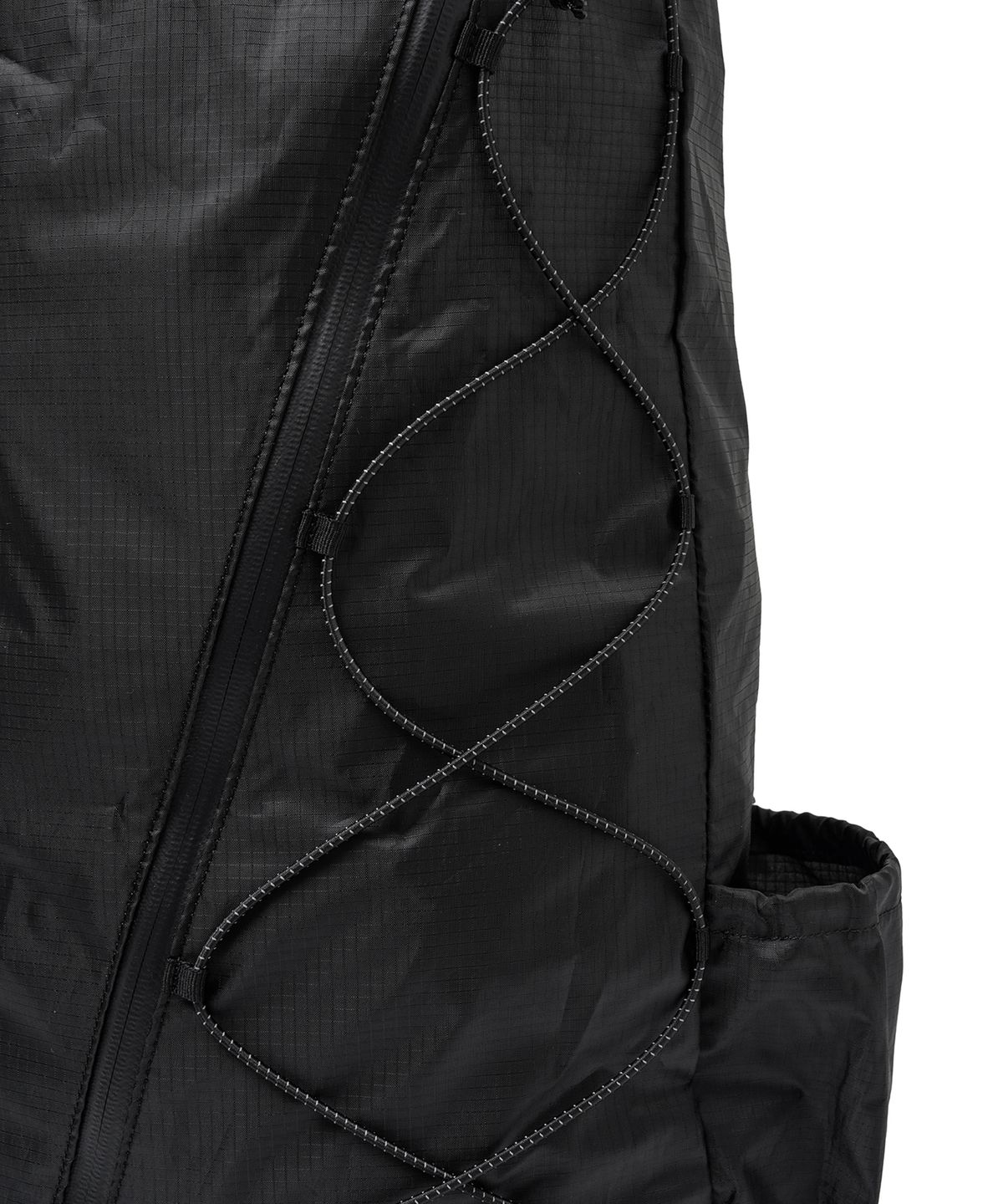 핍스 모터사이클(PHYPS MOTORCYCLE) Original Wing Logo Half Mesh Bag Black