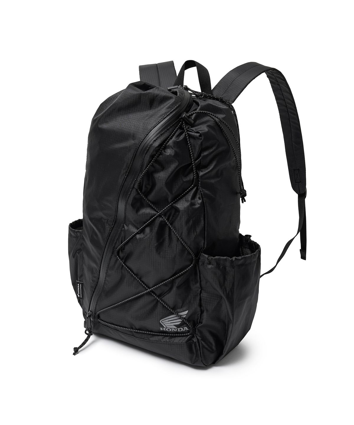 핍스 모터사이클(PHYPS MOTORCYCLE) Original Wing Logo Half Mesh Bag Black