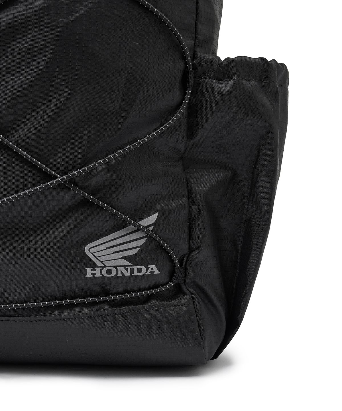 핍스 모터사이클(PHYPS MOTORCYCLE) Original Wing Logo Half Mesh Bag Black