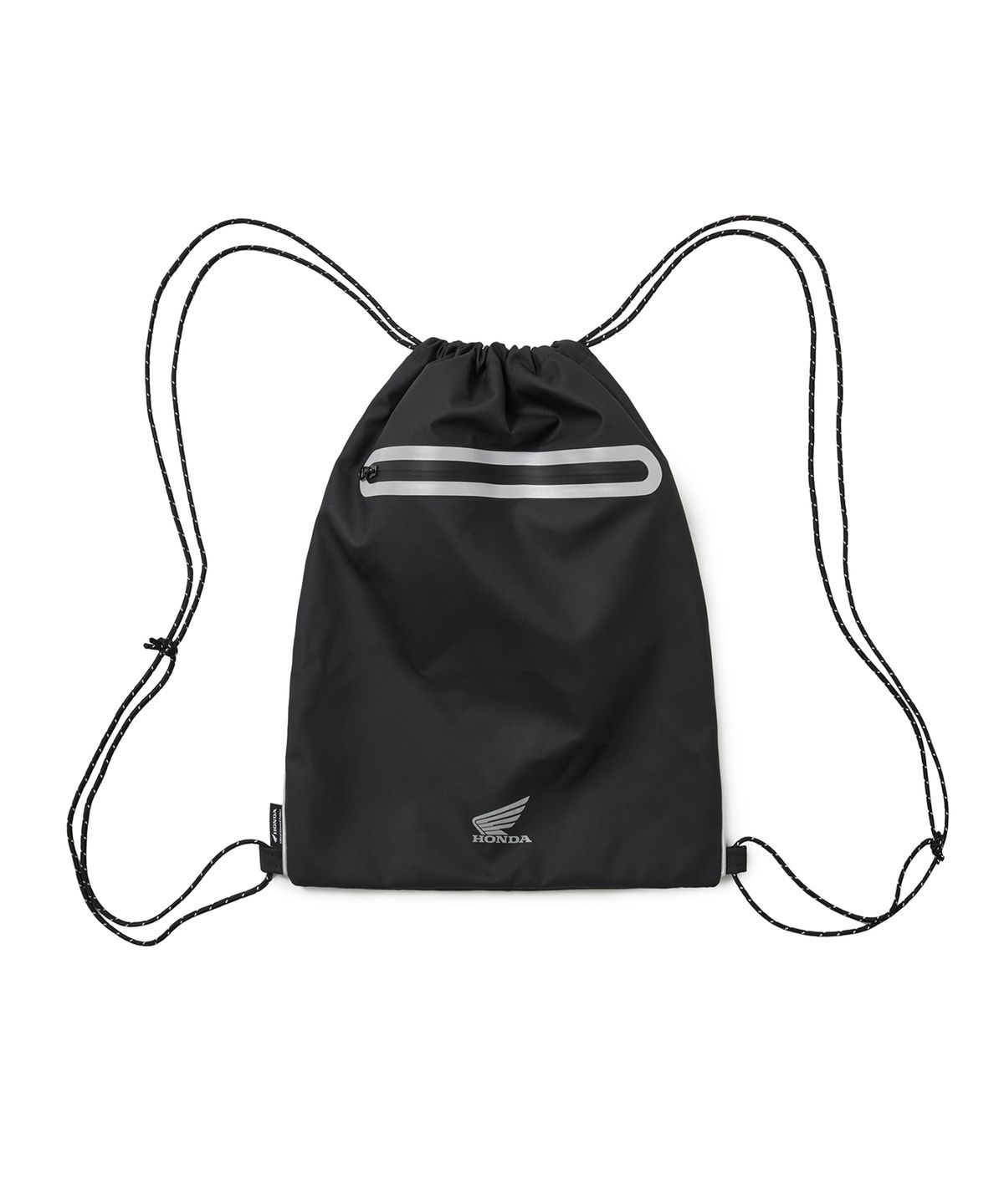 핍스 모터사이클(PHYPS MOTORCYCLE) Original WIng Logo Waterproof Drawstring Bag Black