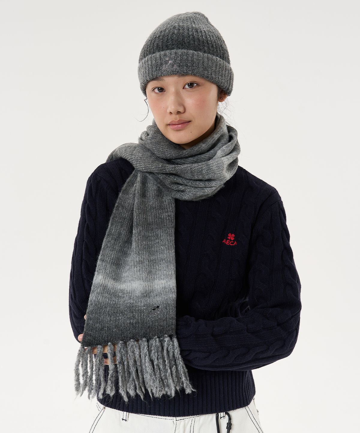 에이카화이트(AECA) MULTI GRADATION MUFFLER-BLACK