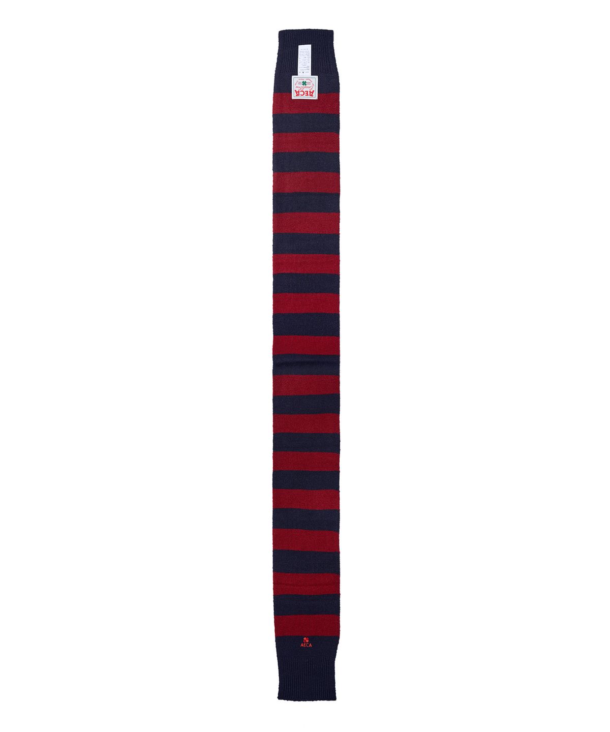 에이카화이트(AECA) AECA LOGO STRIPE MUFFLER-BURGUNDY