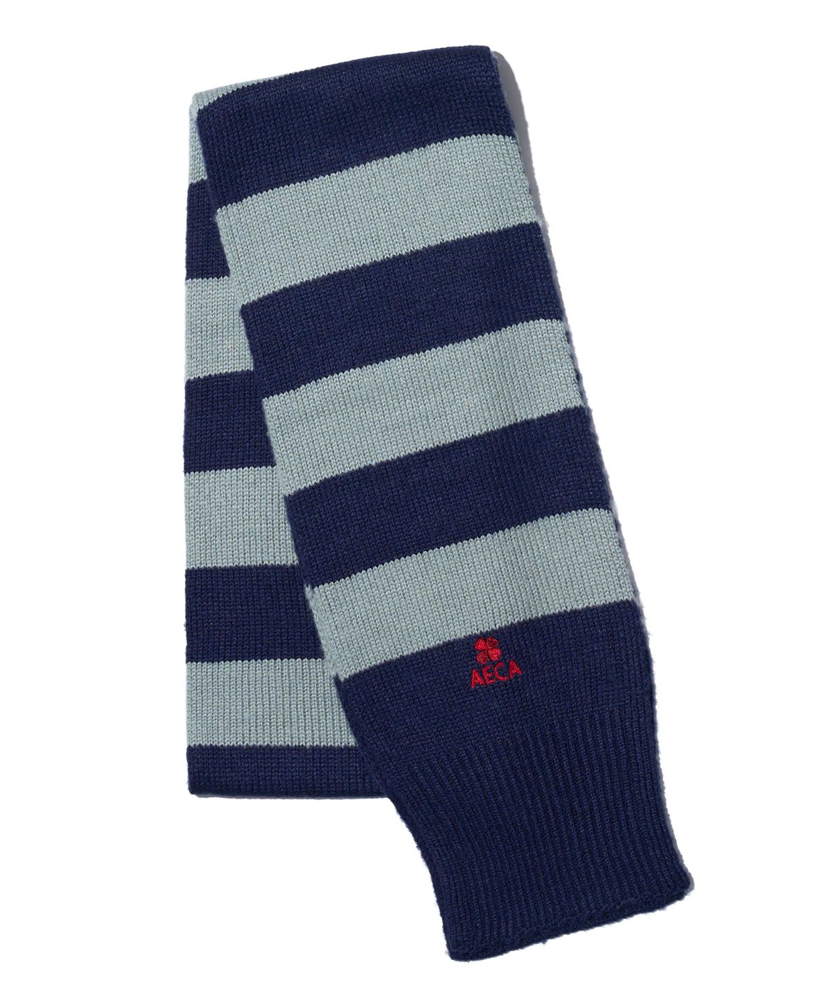 에이카화이트(AECA) AECA LOGO STRIPE MUFFLER-MINT