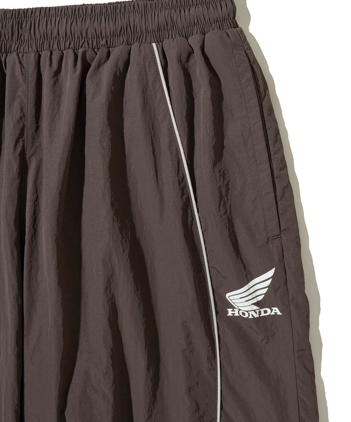 핍스 모터사이클(PHYPS MOTORCYCLE) Speed Track Solid nylon Pants Brown