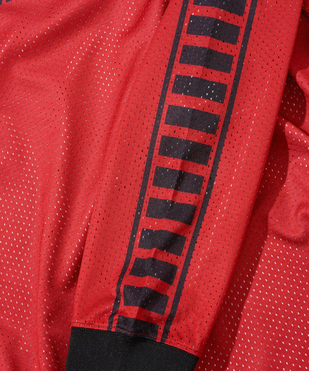 핍스 모터사이클(PHYPS MOTORCYCLE) Vingtage Racing Mesh Long sleeve Red