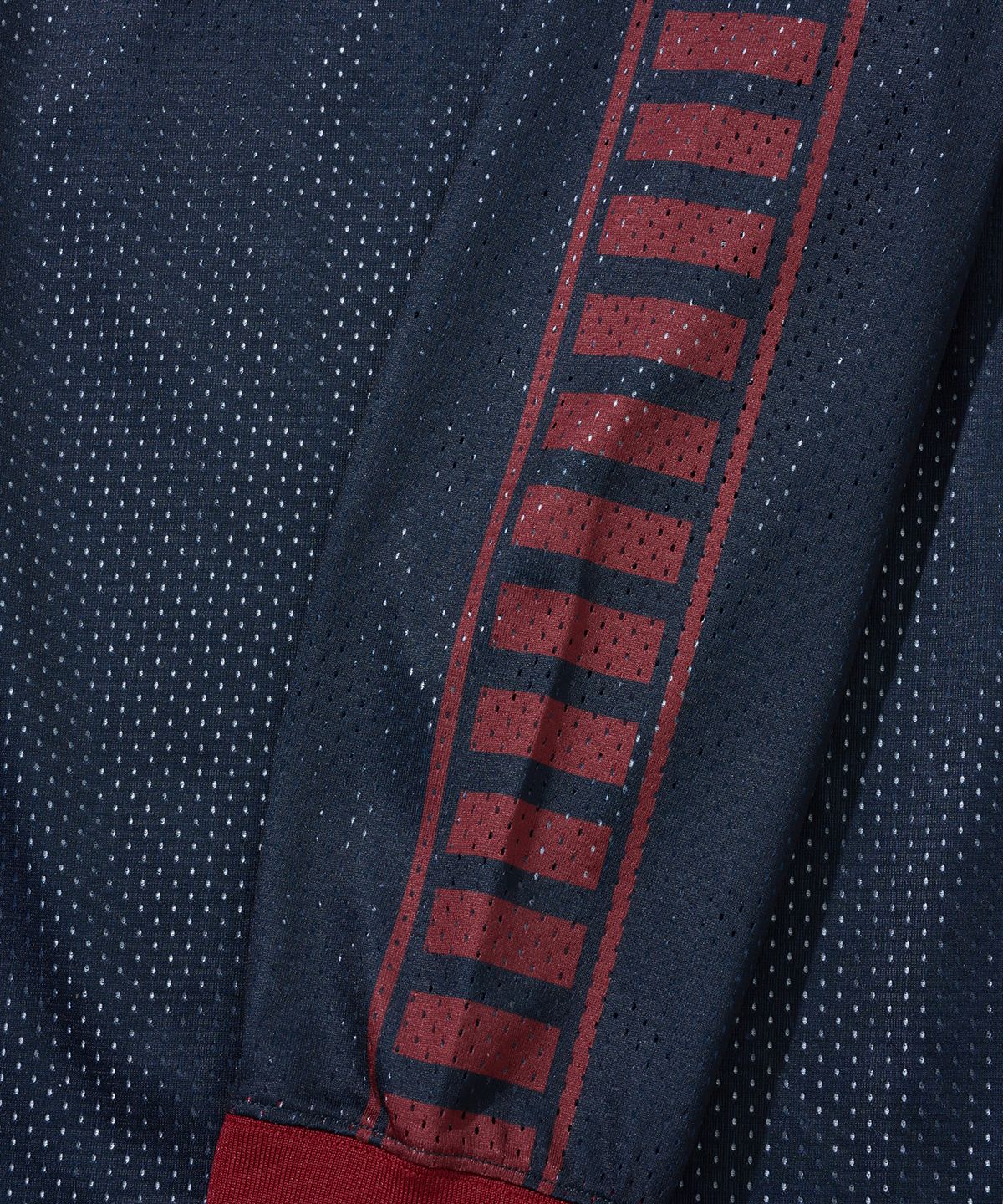 핍스 모터사이클(PHYPS MOTORCYCLE) Vingtage Racing Mesh Long sleeve Dark Navy