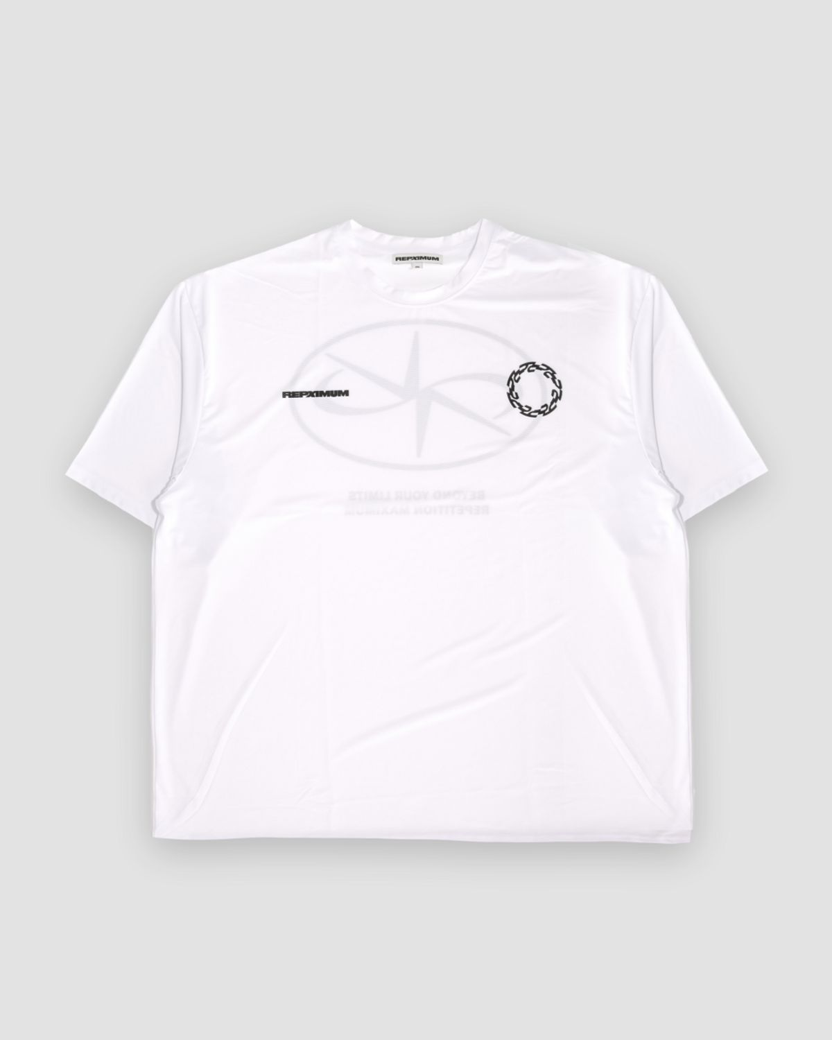 렙시멈(REPXIMUM) 쿨 메쉬 오발로고 자이언트 핏 티셔츠 (4Colors)