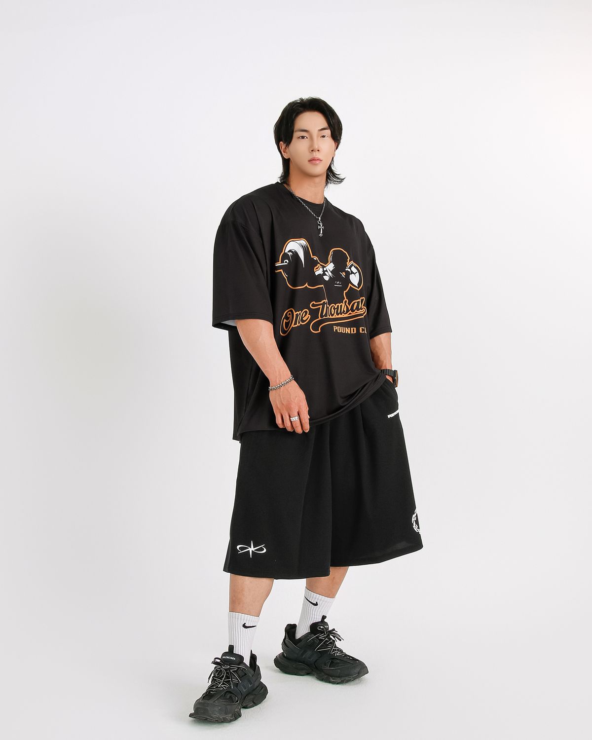 렙시멈(REPXIMUM) 쿨 메쉬 1000Pound Club 자이언트 핏 티셔츠 (2Colors)