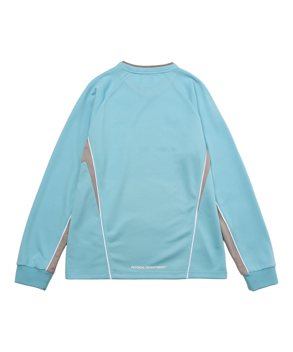 핍스 모터사이클(PHYPS MOTORCYCLE) Motorcycle Artwork Color Block Long Sleeve Light Blue