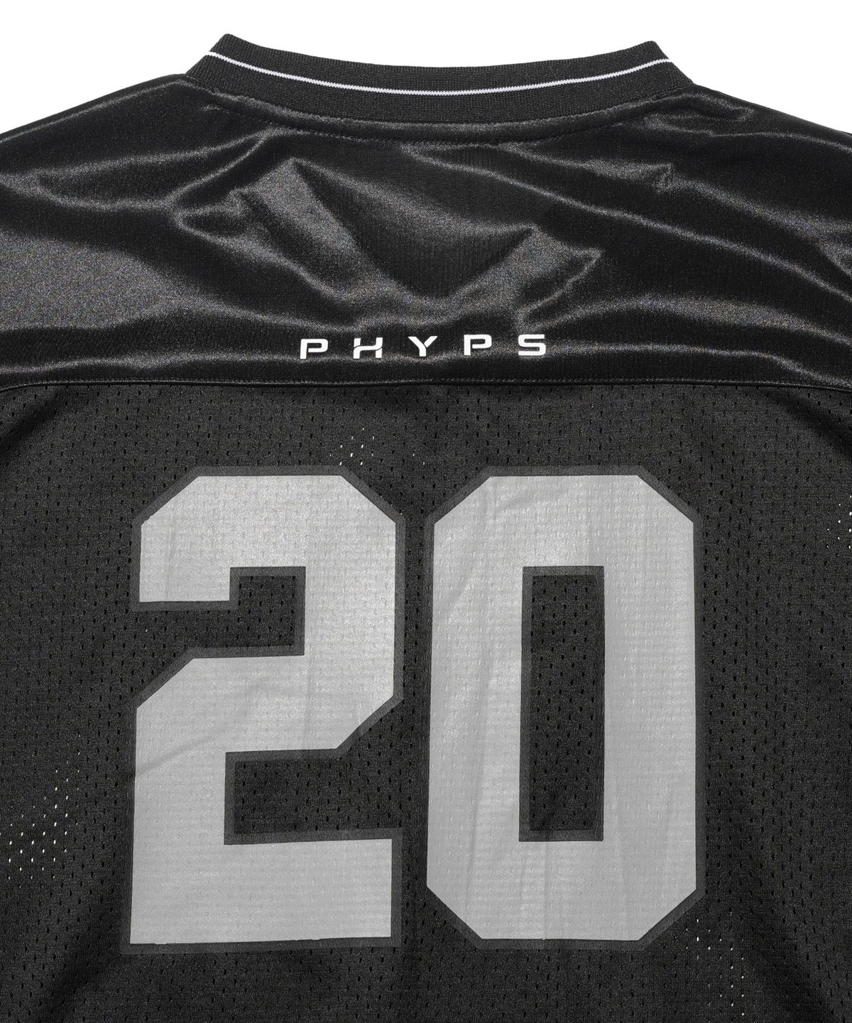 핍스 모터사이클(PHYPS MOTORCYCLE) Original Wing logo Mesh Long Sleeve Black