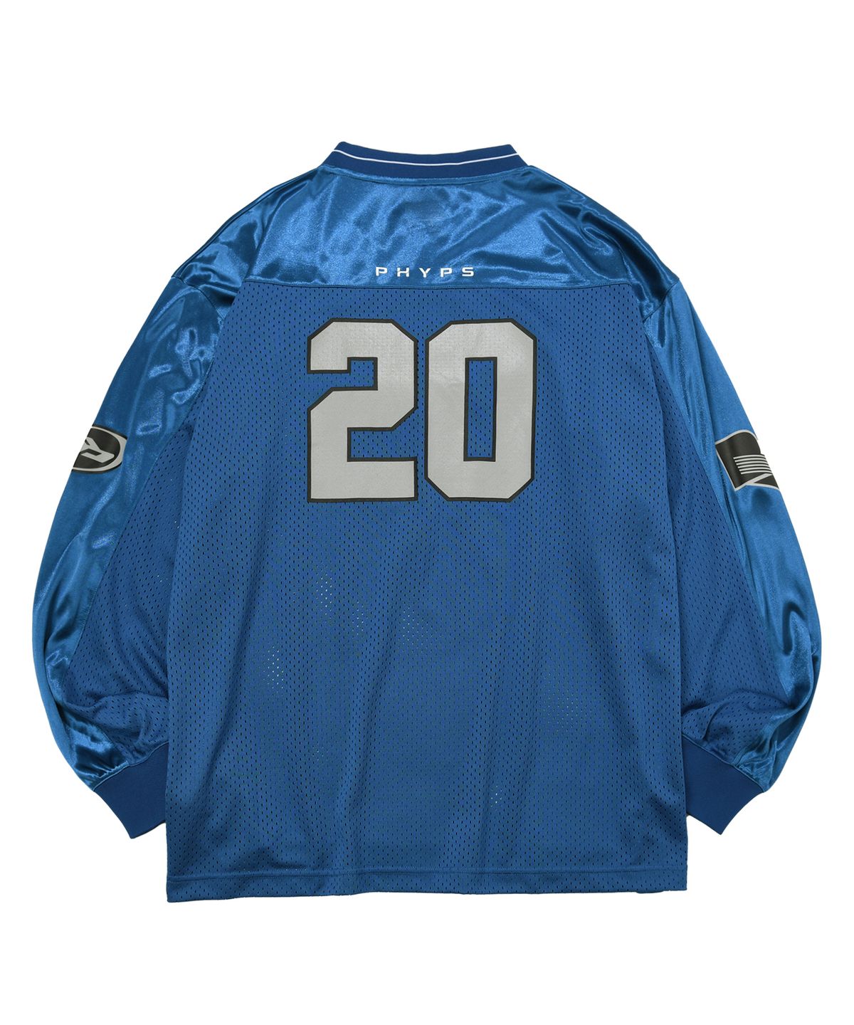 핍스 모터사이클(PHYPS MOTORCYCLE) Original Wing logo Mesh Long Sleeve Blue Green