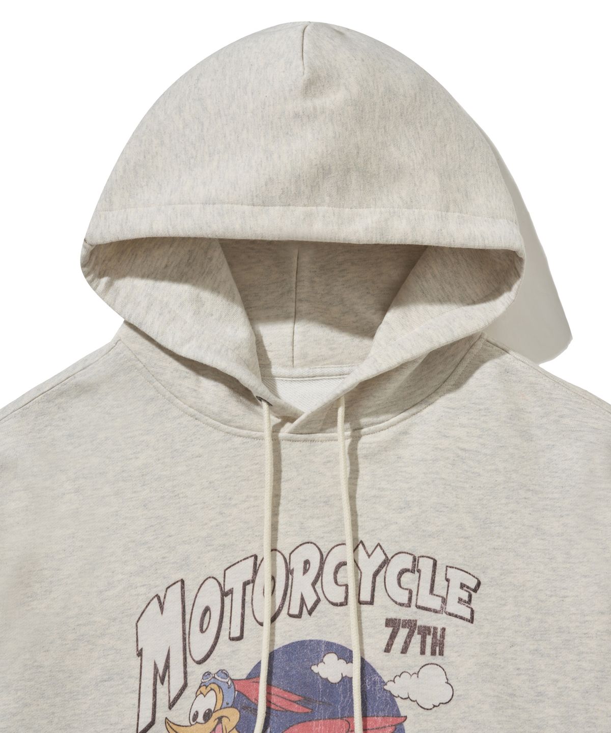 핍스 모터사이클(PHYPS MOTORCYCLE) Vintage Flying Duck Hoodie Oatmeal