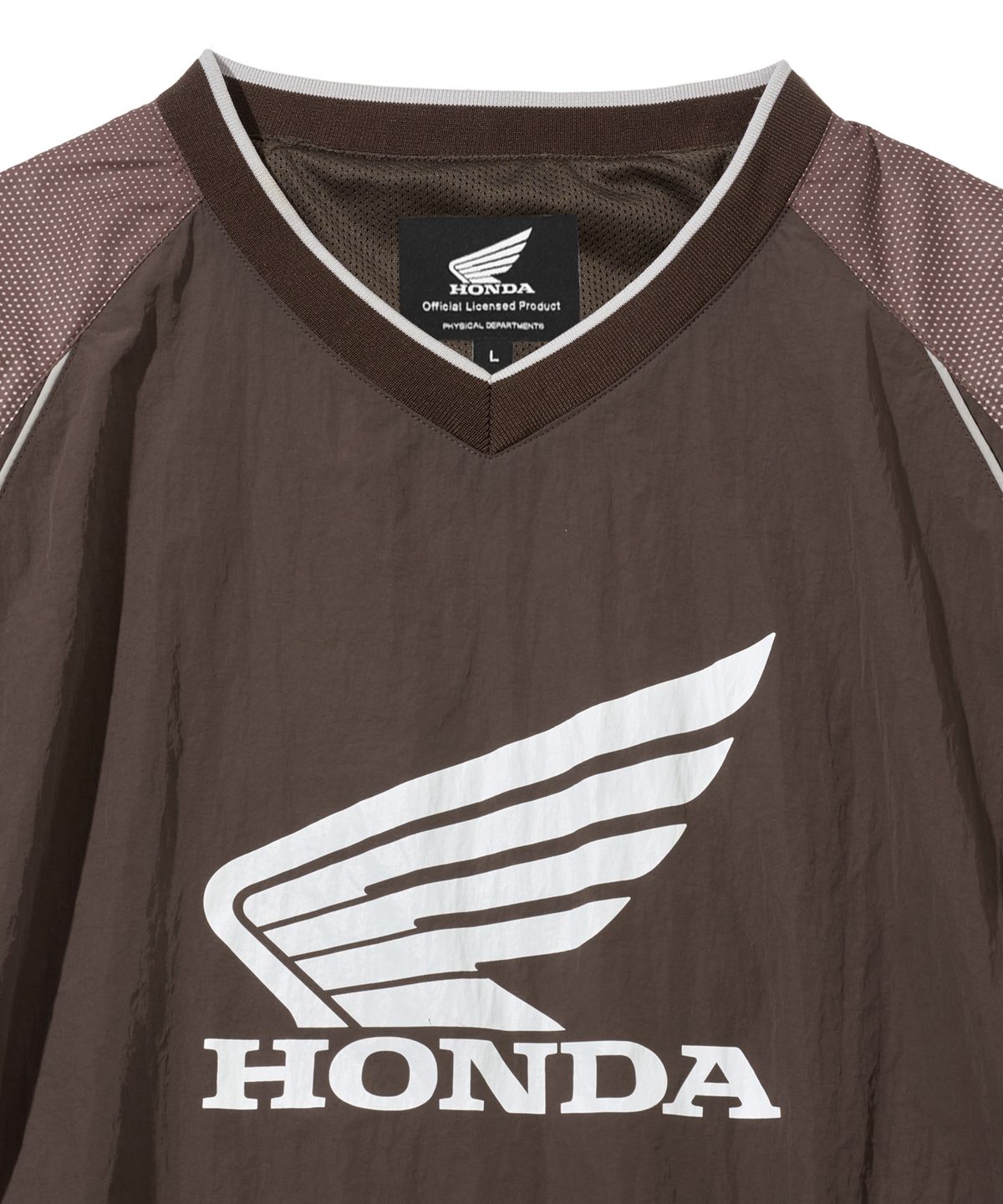 핍스 모터사이클(PHYPS MOTORCYCLE) Speed Track Solid nylon Long Sleeve Brown