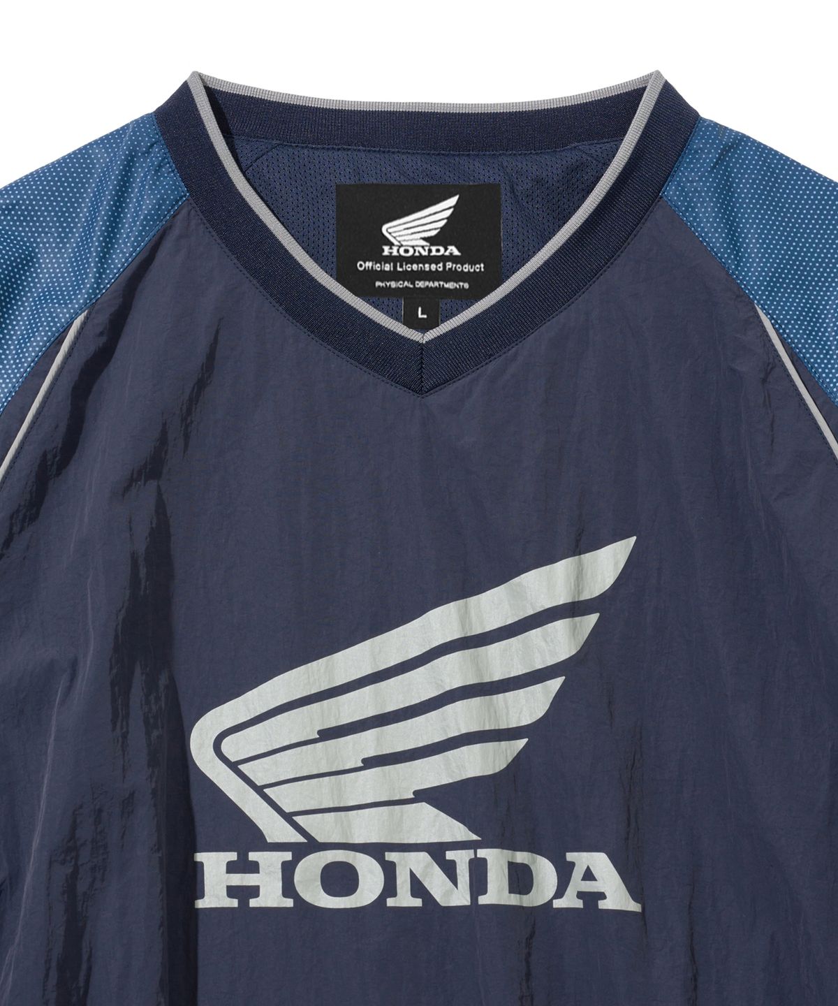 핍스 모터사이클(PHYPS MOTORCYCLE) Speed Track Solid nylon Long Sleeve Navy