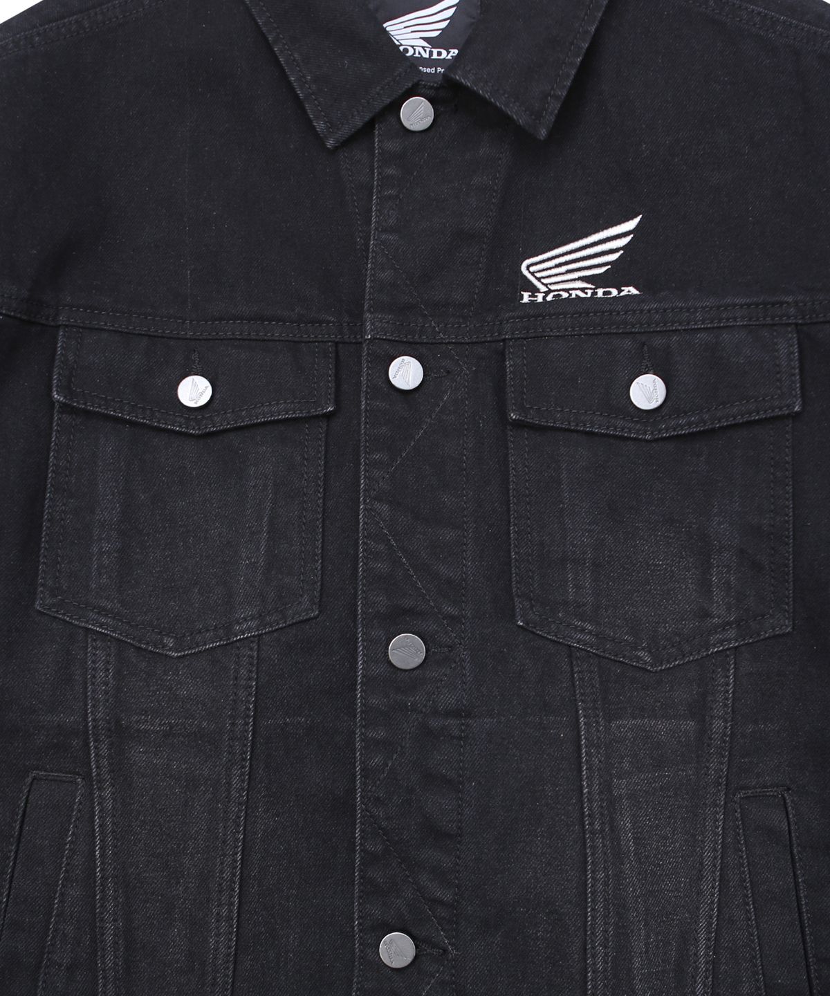 핍스 모터사이클(PHYPS MOTORCYCLE) Vintage Old Denim Jacket Black
