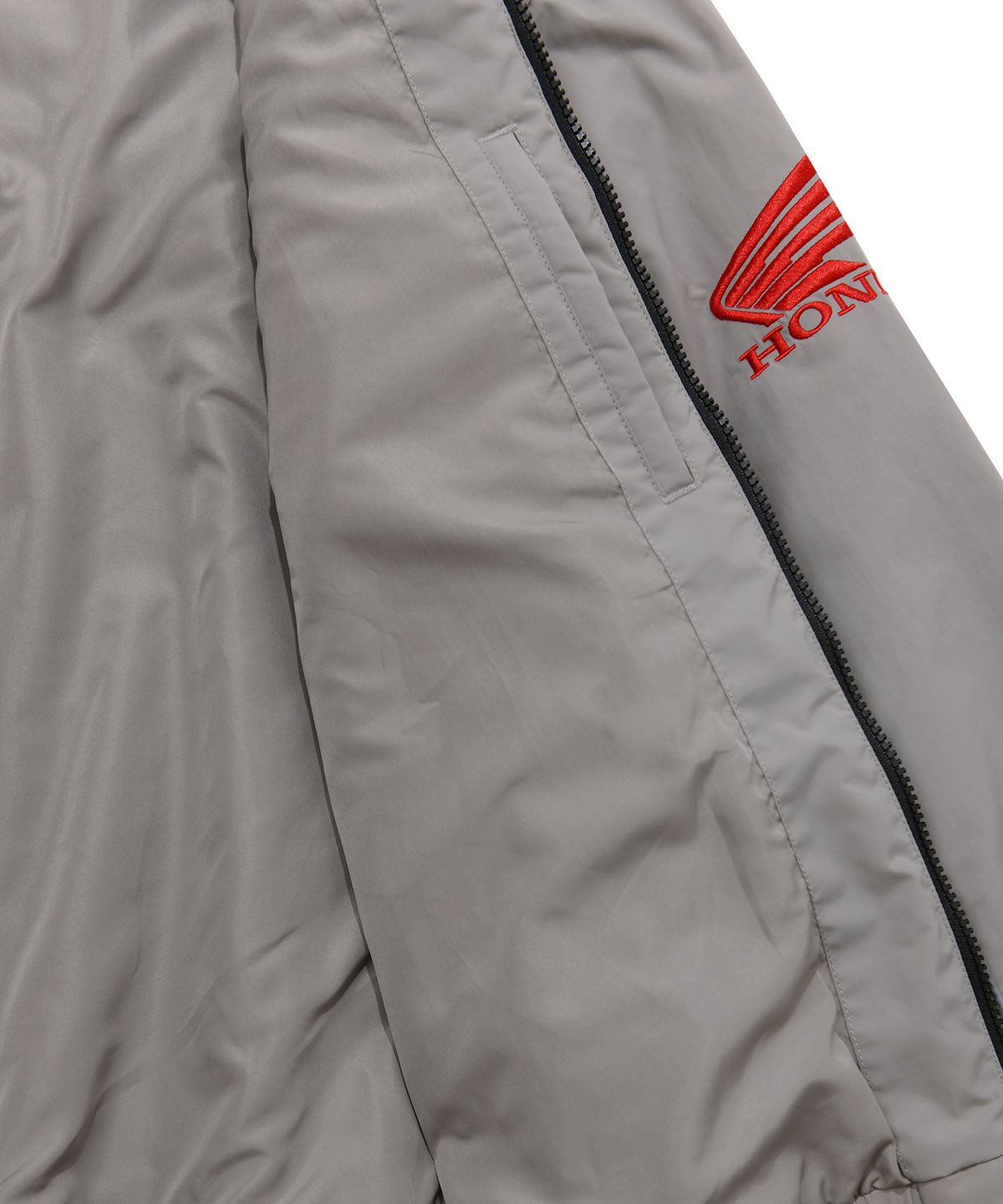 핍스 모터사이클(PHYPS MOTORCYCLE) Piping Motorcycle Blouson Jacket Gray