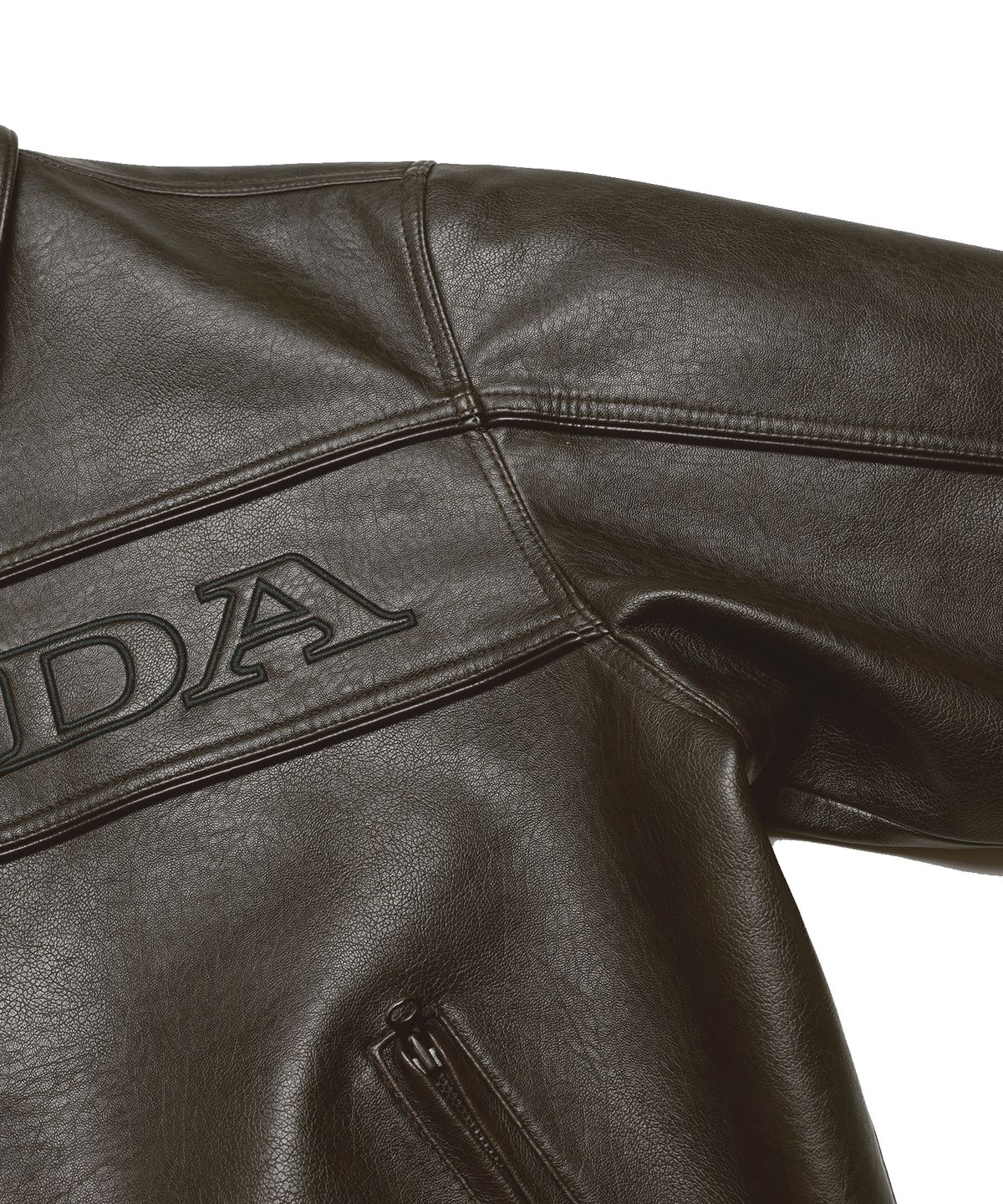 핍스 모터사이클(PHYPS MOTORCYCLE) Motorcycle Piping Leather Jacket Brown