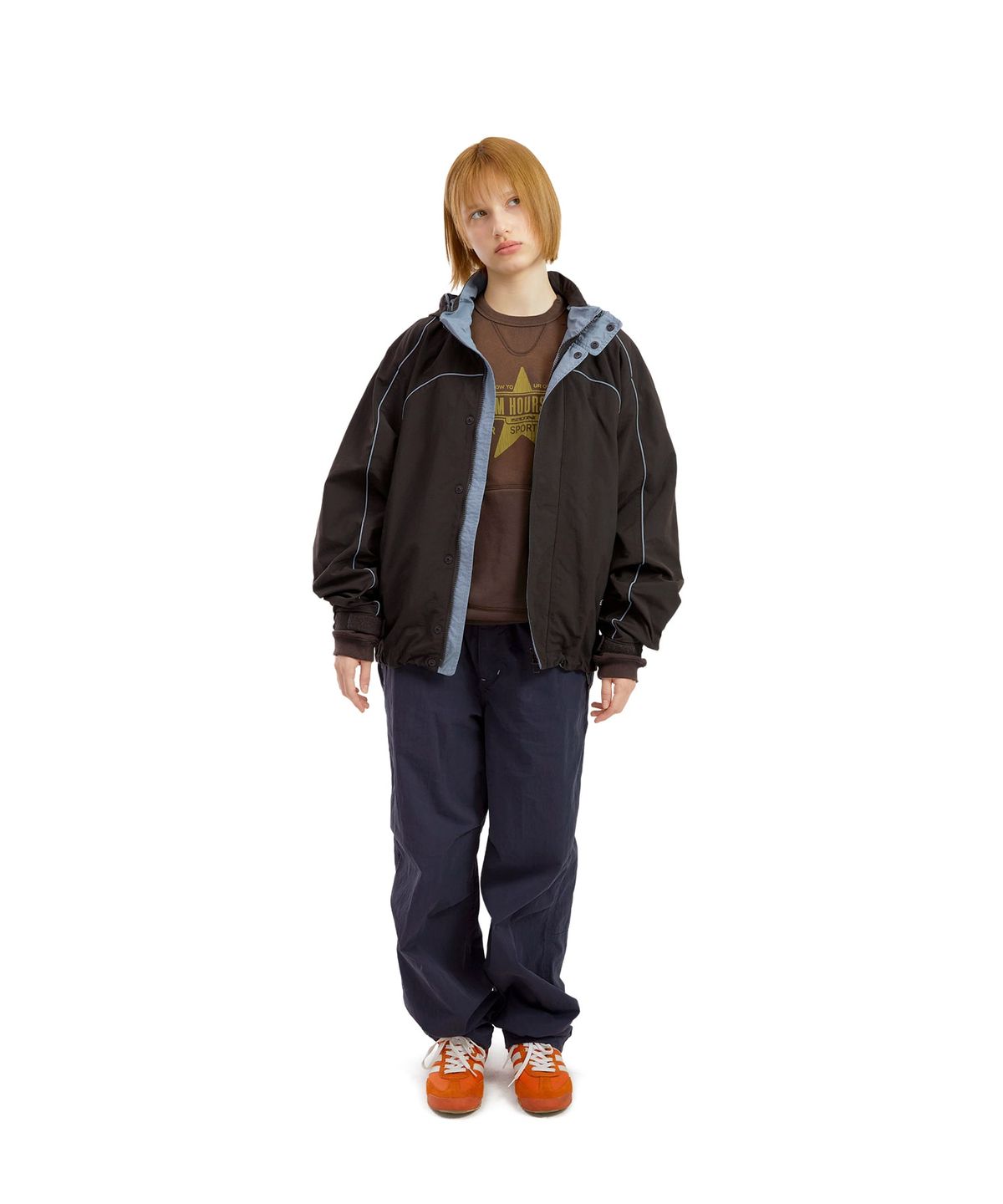 썬러브투어(SUNLOVETOUR) Crescent Windbreaker Brown