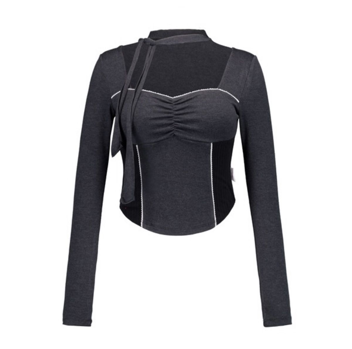 포어링(FORUSRING) Valentine tie-top (charcoal)
