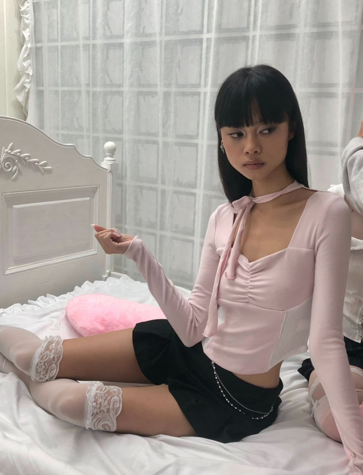 포어링(FORUSRING) Valentine tie-top (pink)