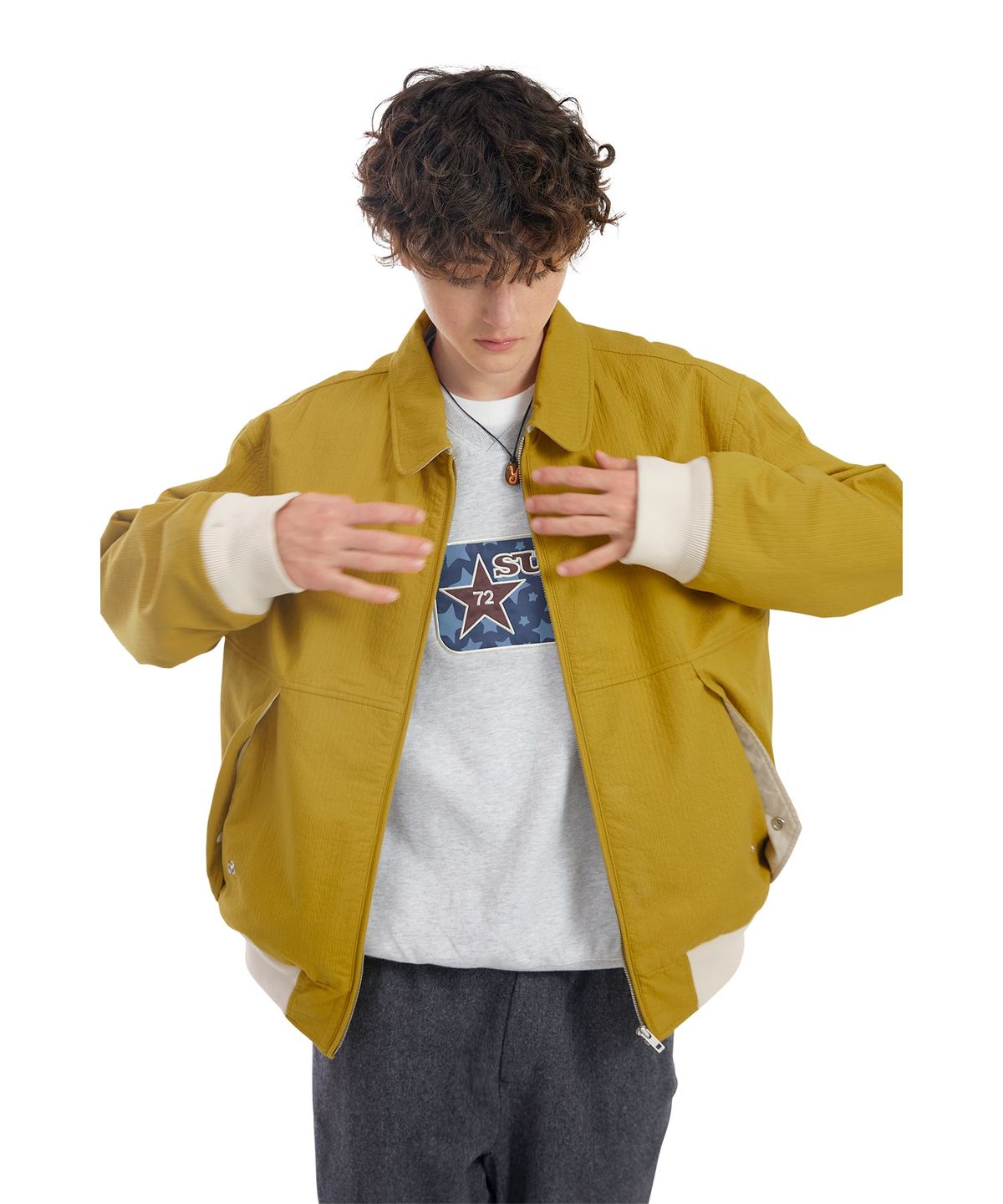썬러브투어(SUNLOVETOUR) Loom Swing Jacket Yellow