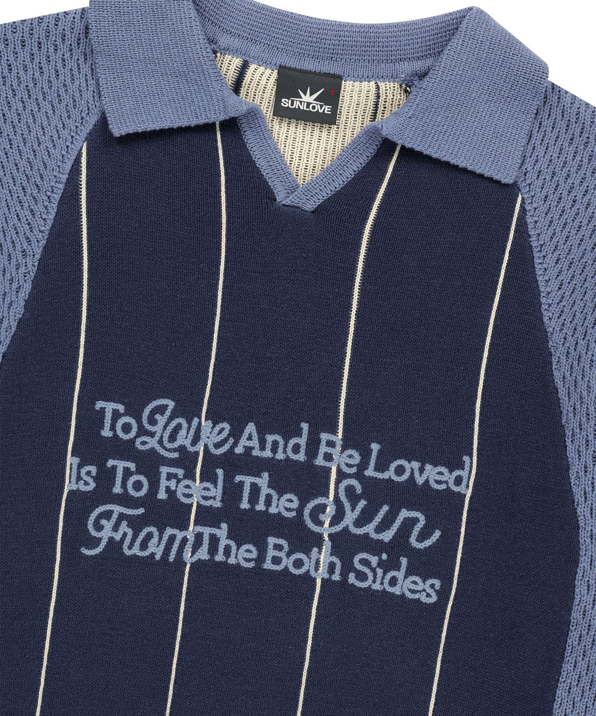 썬러브투어(SUNLOVETOUR) Script Knit Jersey Navy