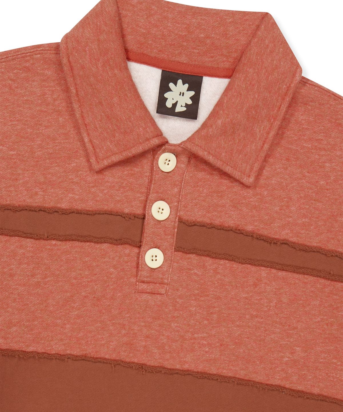 썬러브투어(SUNLOVETOUR) Layered Sweat Polo Heather Orange