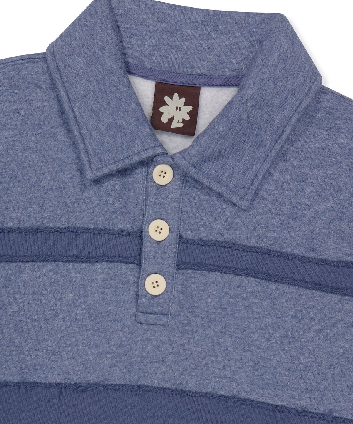 썬러브투어(SUNLOVETOUR) Layered Sweat Polo Heather Navy