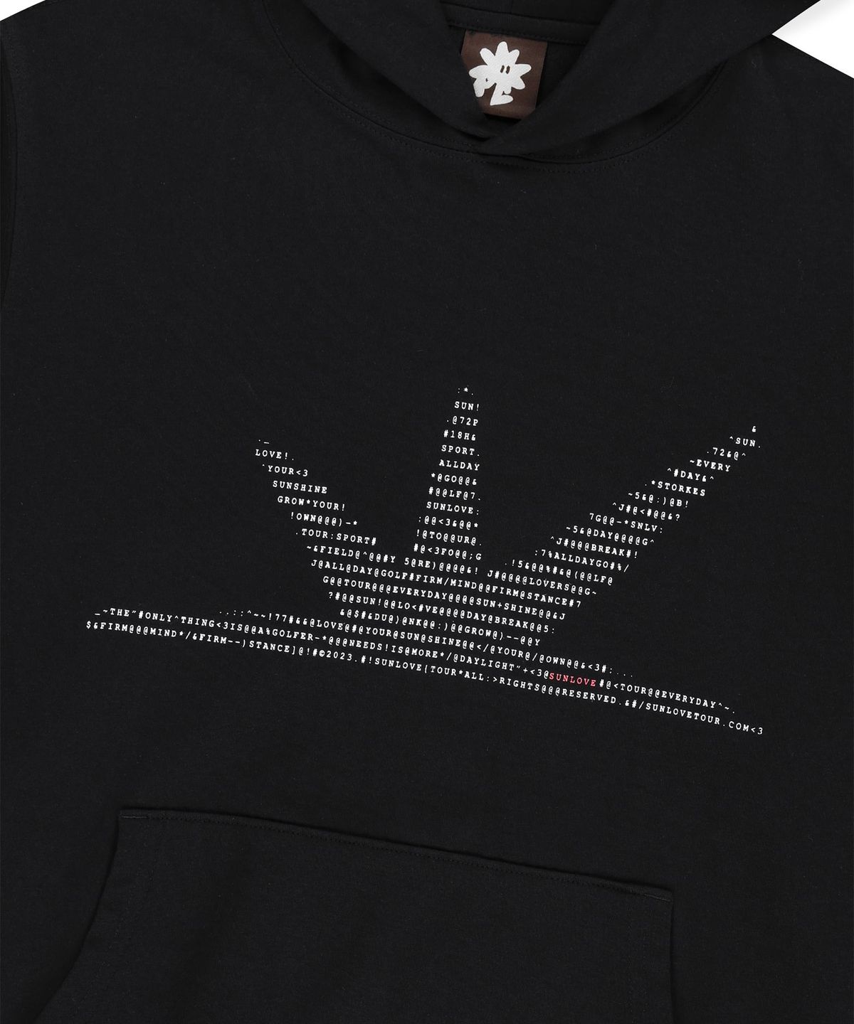썬러브투어(SUNLOVETOUR) ASCII Daybreak LS Hooded Tee Black
