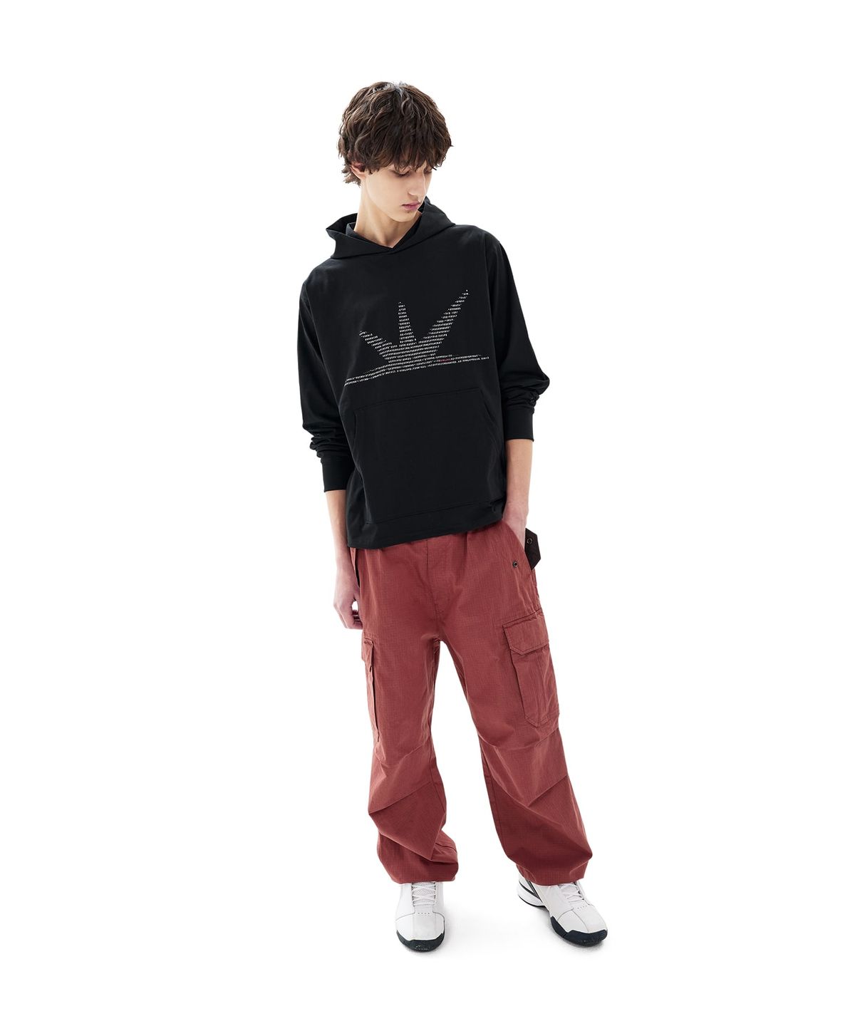 썬러브투어(SUNLOVETOUR) ASCII Daybreak LS Hooded Tee Black