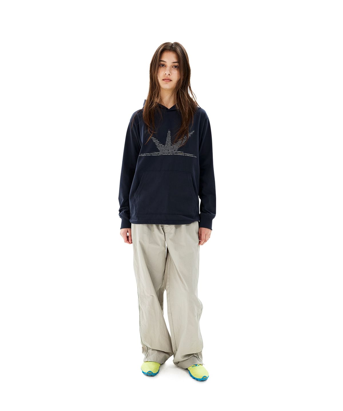 썬러브투어(SUNLOVETOUR) ASCII Daybreak LS Hooded Tee Navy