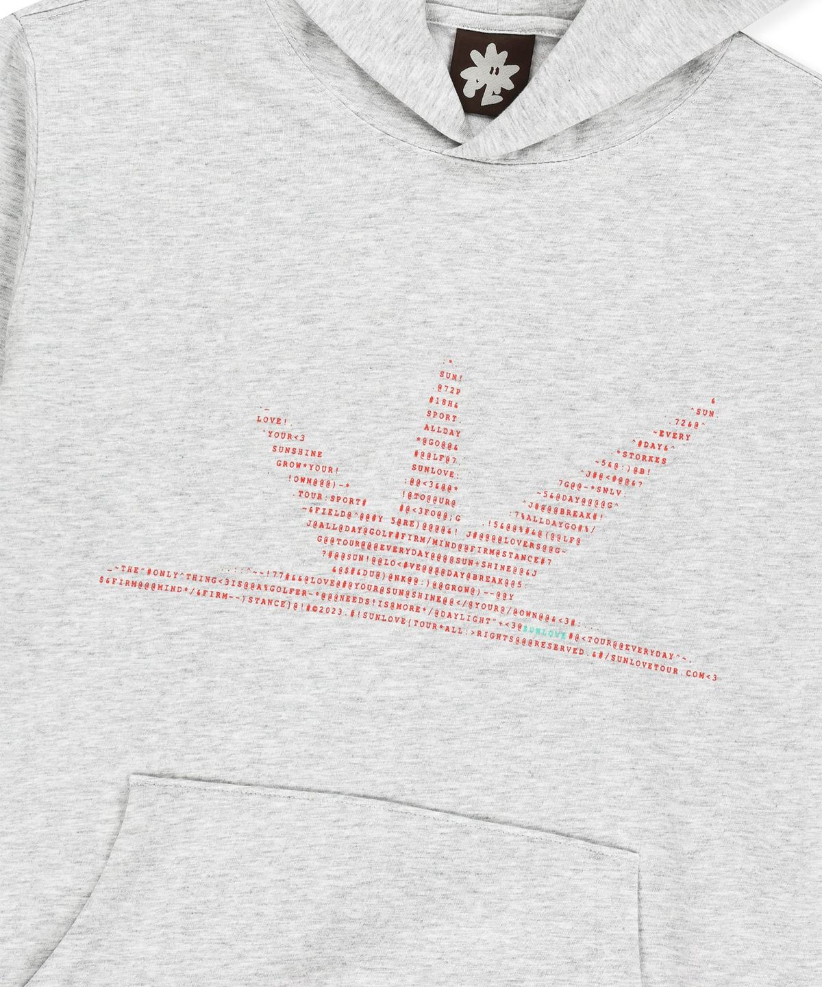썬러브투어(SUNLOVETOUR) ASCII Daybreak LS Hooded Tee Heather Grey