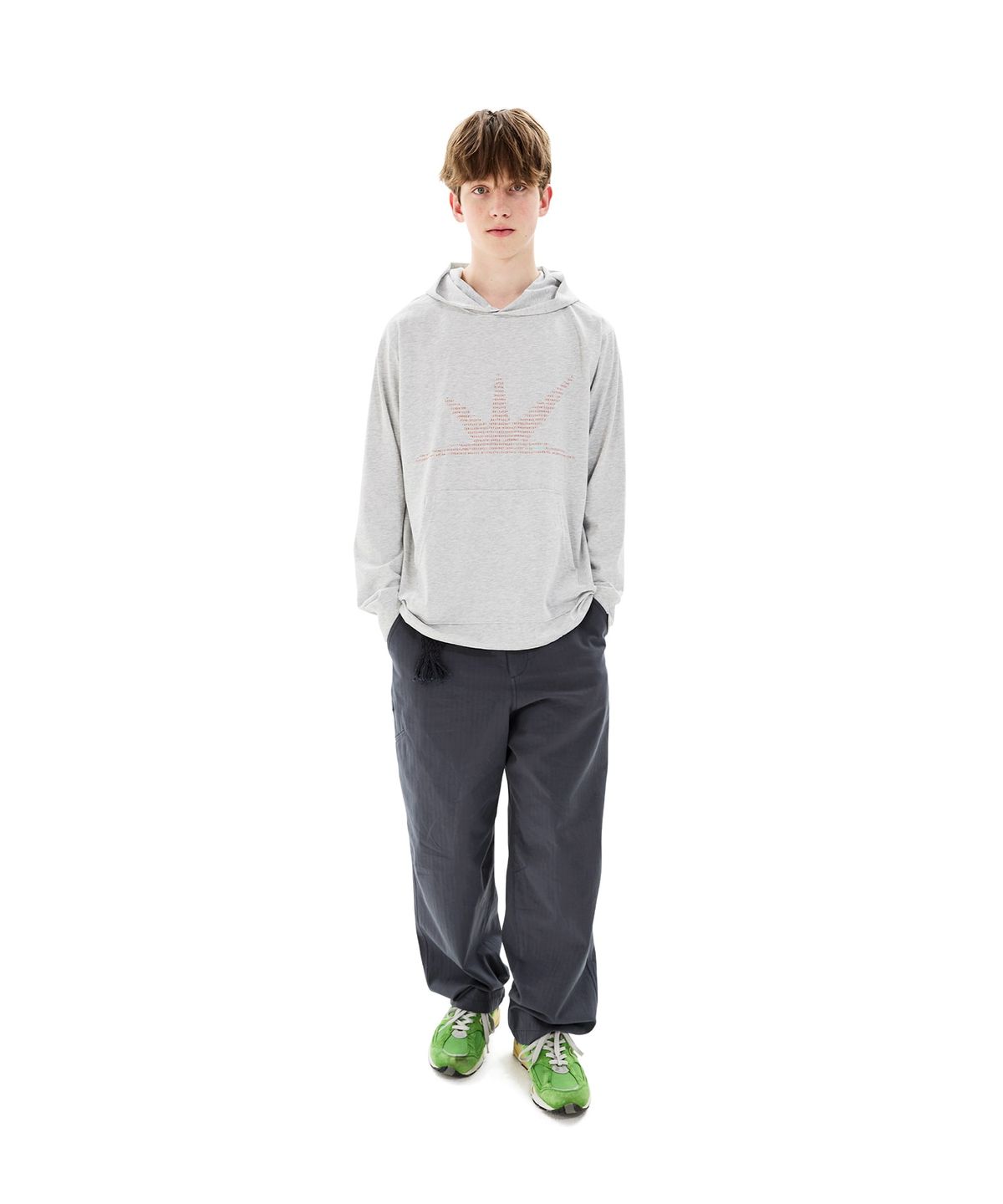 썬러브투어(SUNLOVETOUR) ASCII Daybreak LS Hooded Tee Heather Grey