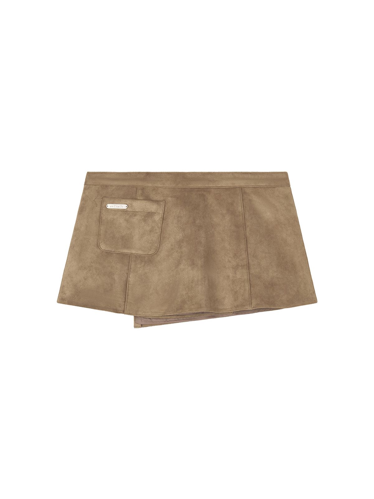 에즈이프 캘리(ASIF CALIE) POCKET BAG WRAP SKIRT KHAKI BEIGE