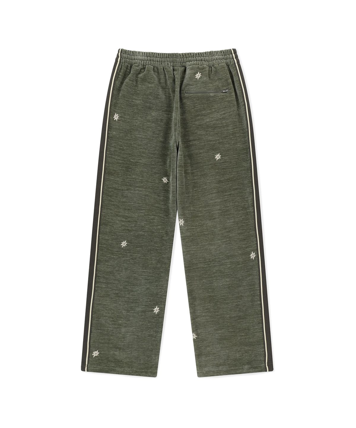 썬러브투어(SUNLOVETOUR) Velour Twinkle Track Pants Khaki