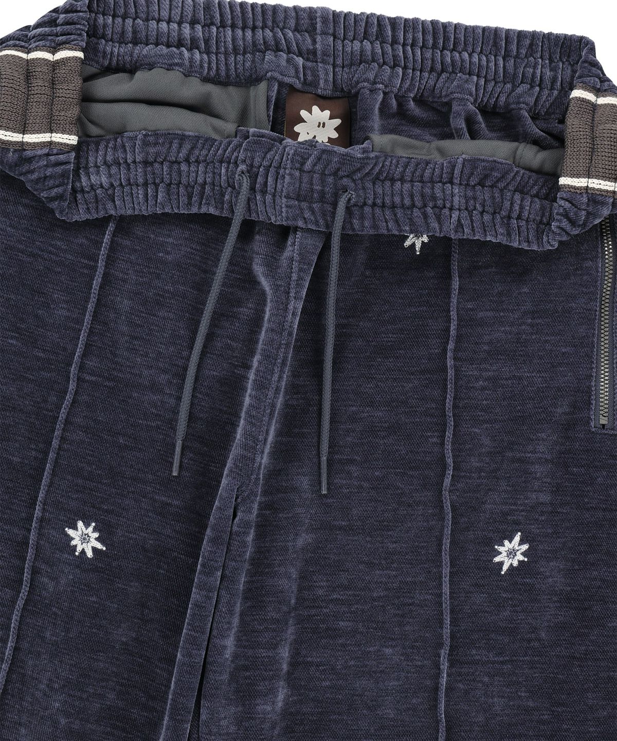 썬러브(SUNLOVE) Velour Twinkle Track Pants Purple