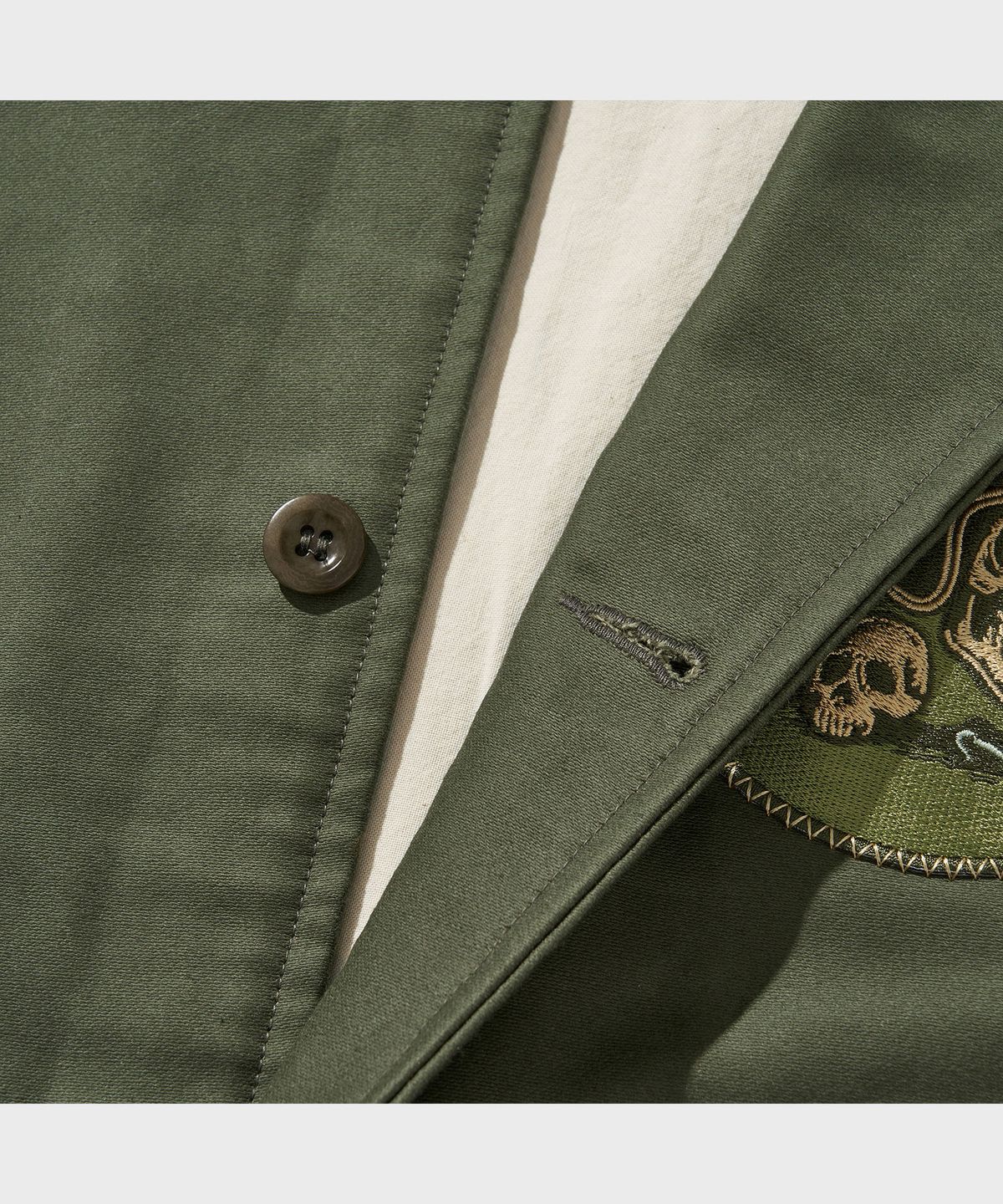 비디알(VDR) HEAVY MOLESKIN BOMBER JACKET [Olive Brunch]