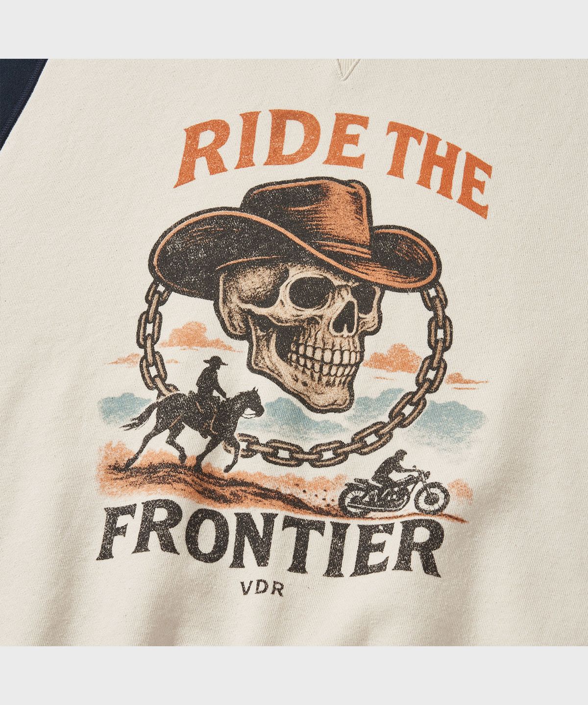 비디알(VDR) FRONTIER SWEATSHIRT [Natural Indigo]