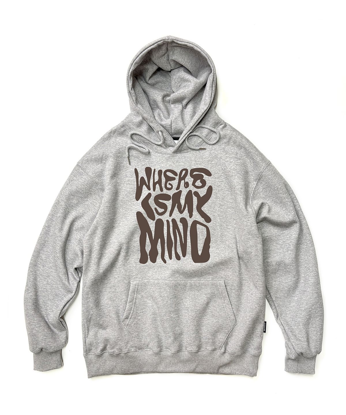 앱놀머씽(ABNORMALTHING) MIND 루즈핏 후드 차콜 (MIND HOOD CHARCOAL)