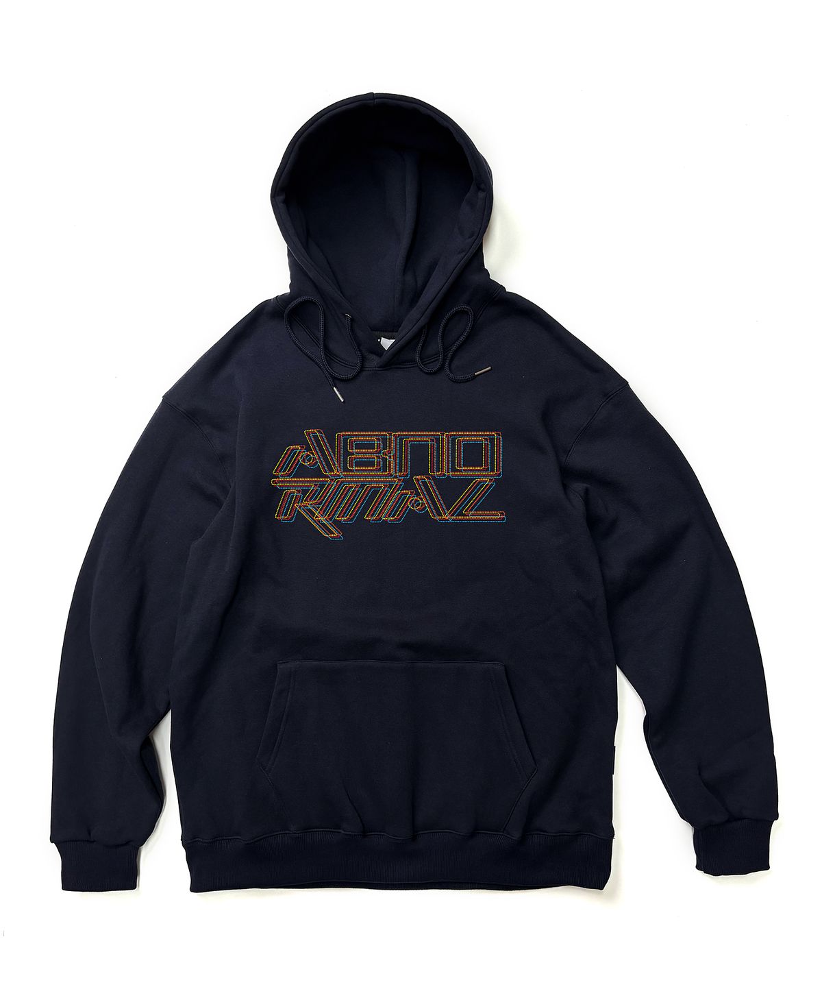 앱놀머씽(ABNORMALTHING) SC 도트 루즈핏 후드 블랙 (SC DOT HOOD BLACK)