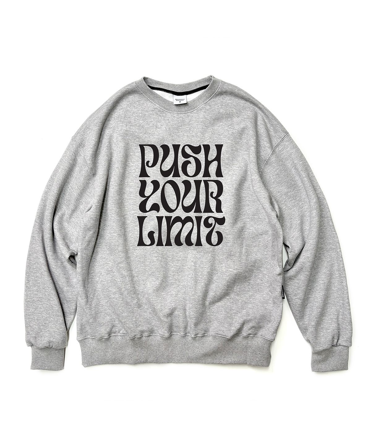 앱놀머씽(ABNORMALTHING) 리미트 루즈핏 크루넥 라이트그레이 (LIMIT CREWNECK LIGHT GREY)